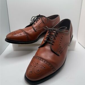 Allen Edmonds Brown Leather Brogue Oxfords